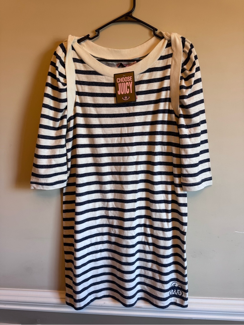 Juicy Couture ' Navy and White Striped Dress